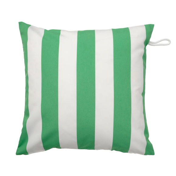IKEA Cushion Cover GULLBERGSO (Green & White, 20x20”) - Picture 1 of 4